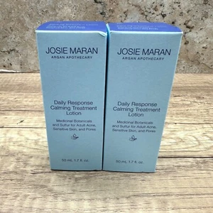 Lot Of 2 JOSIE MARAN Argan Apothecary Daily Response Calming Treatment Lotion - Picture 1 of 13