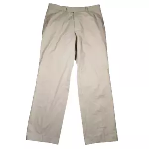 Hugo Boss Chinos Trousers W36 L32 Beige Chuck Style Straight Fit Mens EU 52 - Picture 1 of 15
