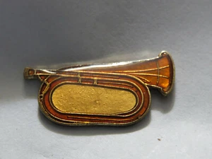 Bugle Vintage Musical Instrument Enamel Pin (**) - Picture 1 of 1