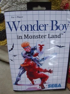 OFFERS COMBINE  SEGA MASTER SYSTEM - GENUINE CARTRIDGE - WONDER BOY MONSTER LAND - Picture 1 of 11