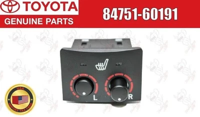 Interruptor genuino Toyota Land Cruiser Urj200, calentador de asiento 84751-60191 OEM Foto 1 de 4