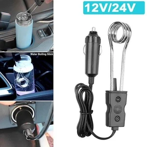 12V24V Car Immersion Heater Auto Electric Tea Coffee Water Portable Boiling GX - Picture 1 of 18