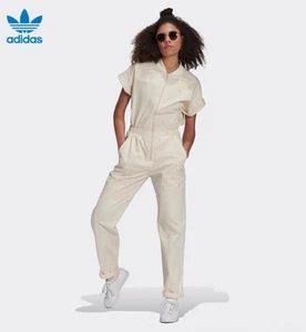 Adidas Non-Dye Jumpsuit Pearlized Twill Ivory White Gr. XS Damen - Bild 1 von 16
