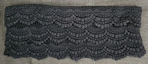 American Rag Tiered Crochet Bandeau Top Lace Black  M/L NEW - Picture 1 of 2
