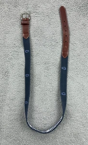 Peter Millar Old Heads Golf Links Gürtel Herren 42 Leder Nadelspitze bestickt - Bild 1 von 4
