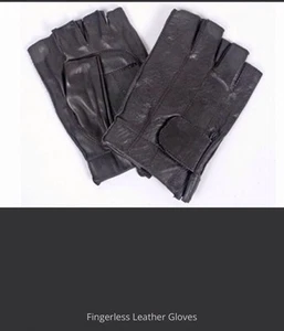 Fingerless Leather Gloves - Size Medium - Picture 1 of 1