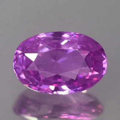1.045CT CERTIFIED VVS UNHEATED UNTREATED OVAL PINK SAPPHIRE NATURAL - Image 1 of 4