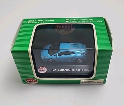 Model Power 19382 Blue 2006 Lamborghini Gallardo 1:87 Scale DIECAST  - Image 1 of 4