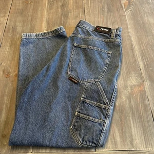 Jeans Fubu The Collection Azul Denim Carpenter Cargo Talla 40x34 Hombre’s Sueltos - Imagen 1 de 13