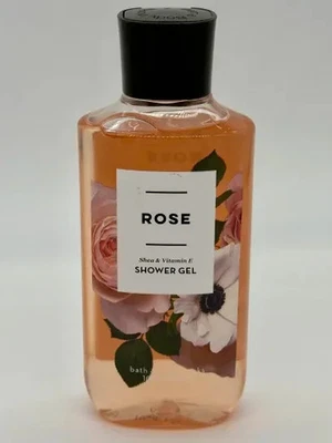 1 BATH & BODY WORKS ROSE SHOWER GEL WASH SHEA VITAMIN E 10 OZ LARGE FLORAL NEW - Image 1 of 2