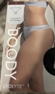Boody Lyolyte G-String Underwear Small Black New In Box - Picture 1 of 5