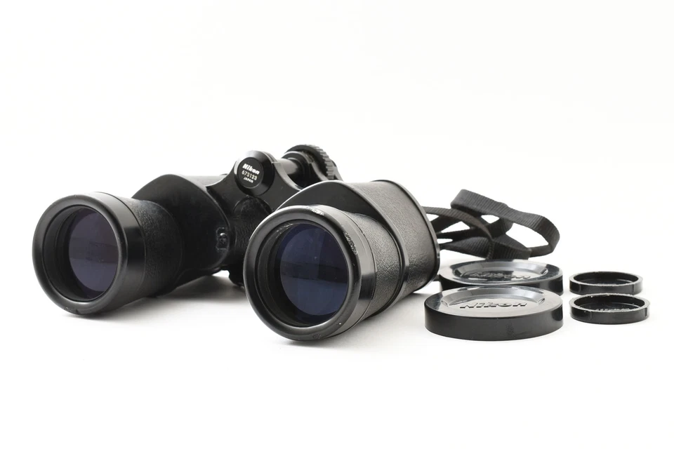 [Exc+5] Nikon WF Vintage Binoculars 12x40 5.5 Black From JAPAN - Image 1 of 4