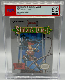 Castlevania II 2 Simon's Quest Nintendo NES CIB Complete PSA 8.0 Graded Not WATA