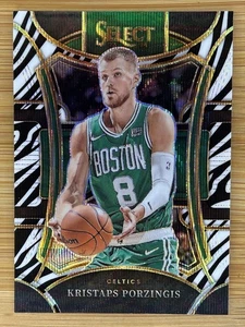CASE HIT - 2023-24 Select Kristaps Porzingis Zebra Prizm Mezzanine #339 Celtics - Picture 1 of 2