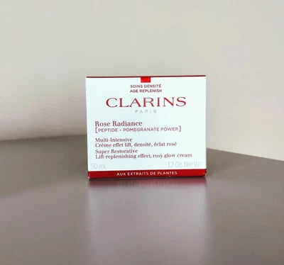 Clarins Rose Radiance [Peptid-Granatapfel] Rosy Glow Creme - 50ml - KOSTENLOSER VERSAND - Bild 1 von 3