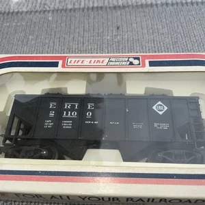 HO Gauge Life Like 8588 Erie Gondola Freight Wagon - Picture 1 of 7
