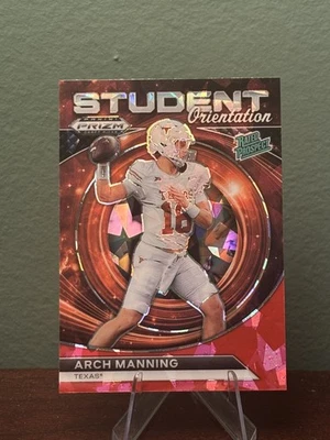 2024 Panini Prizm Draft Picks - Student Orientation Arch Manning #SO-AM Red Ice - Image 1 of 2