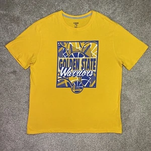 Camisa Golden State Warriors Para Hombres 2XL XXL Amarillo Logo Cursivo UNK Baloncesto NBA - Imagen 1 de 22