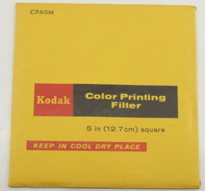 Kodak CP40M Color Printing Gelatin Filter - 5" Square   - New - F30 - Image 1 of 2