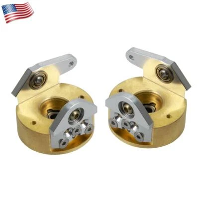 US STOCK For 1:10 Axial Wraith 90018 RC Crawler Brass Steering Knuckles Weight - Image 1 of 4