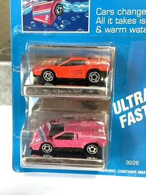 Hot Wheels 1988 Micro Color Racers,  Race Pack,  4 Cars, NEW - Image 1 of 4
