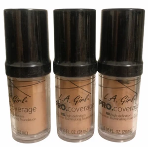 LA GIRL Pro Coverage HD Illuminating Vegan Cruelty Free Foundation Shade Beige - Picture 1 of 4
