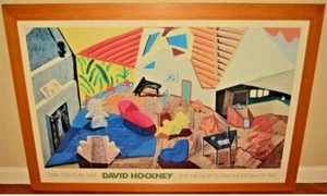 DAVID HOCKNEY Vintage Metropolitan Museum of Art Exhibition Original Poster - Picture 1 of 2