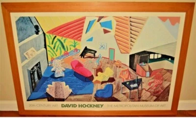 DAVID HOCKNEY Vintage Metropolitan Museum of Art Exhibition Original Poster - Image 1 of 2