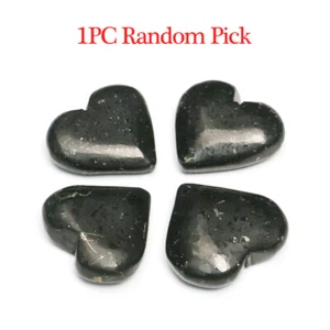 SHUNGITE Crystal Heart, Self Care, EMF Protection, Healing Crystals, Stone - Picture 1 of 9
