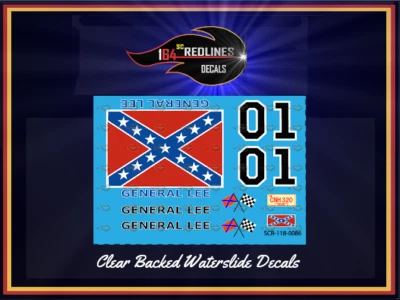 Juego de calcomanías 1/18 'General Lee' SCR-118-0086 Foto 1 de 3