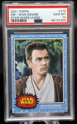 2021 Topps Star Wars Living OBI-WAN KENOBI #270 SP /2,813 PSA 10 Gem Mint 💎 - Image 1 of 2