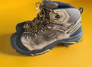 Keen Braddock UTILITY Waterproof Mid Steel Toe Brown Leather Work Boots Men 13 - Picture 1 of 8