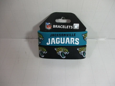Jacksonville Jaguars Silicone Bracelet Officially Licensed Merchandise Cover