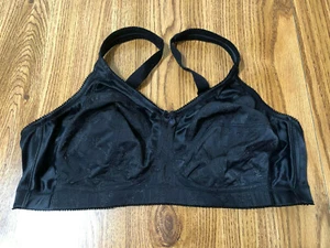 Cabernet 40D Black with Lace Wireless Minimizer Bra Lightly Lined Y32BN336 - Picture 1 of 6