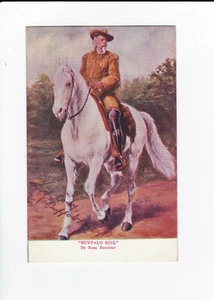 Vintage Postcard - "Buffalo Bill" - Rosa Bonheur Illustration - Unposted - VGC - Picture 1 of 2