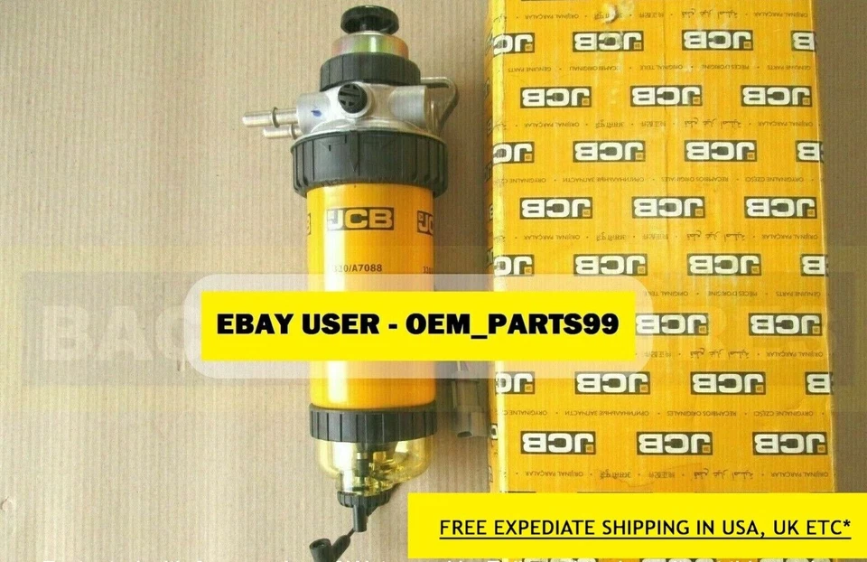 Genuine Jcb Fuel Filter Assembly - 30 (Part# 320/A7088 320/07068) - Image 1 of 1