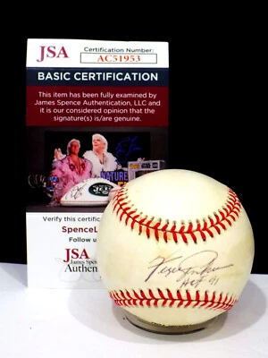 FERGIE JENKINS Signed "HOF 91" Autograph NL Baseball Cubs Sweet Spot JSA 💎 COA - Image 1 of 4