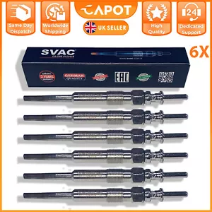 6X bujías incandescentes de calefacción diésel para BMW E87 E46 E53 E60 E61 E70 E83 E90 E91 E92 E93 - Imagen 1 de 4
