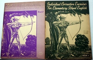 Lot 2 1946 McCormick-Mathers ELEMENTARY ENGLISH Corrective workbooks Gr 3-4 - Picture 1 of 8