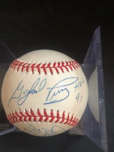 Juan Marichal HOF '83 + Gaylord Perry HOF '91 Autogramm Baseball PSADNA Giants - Bild 1 von 6