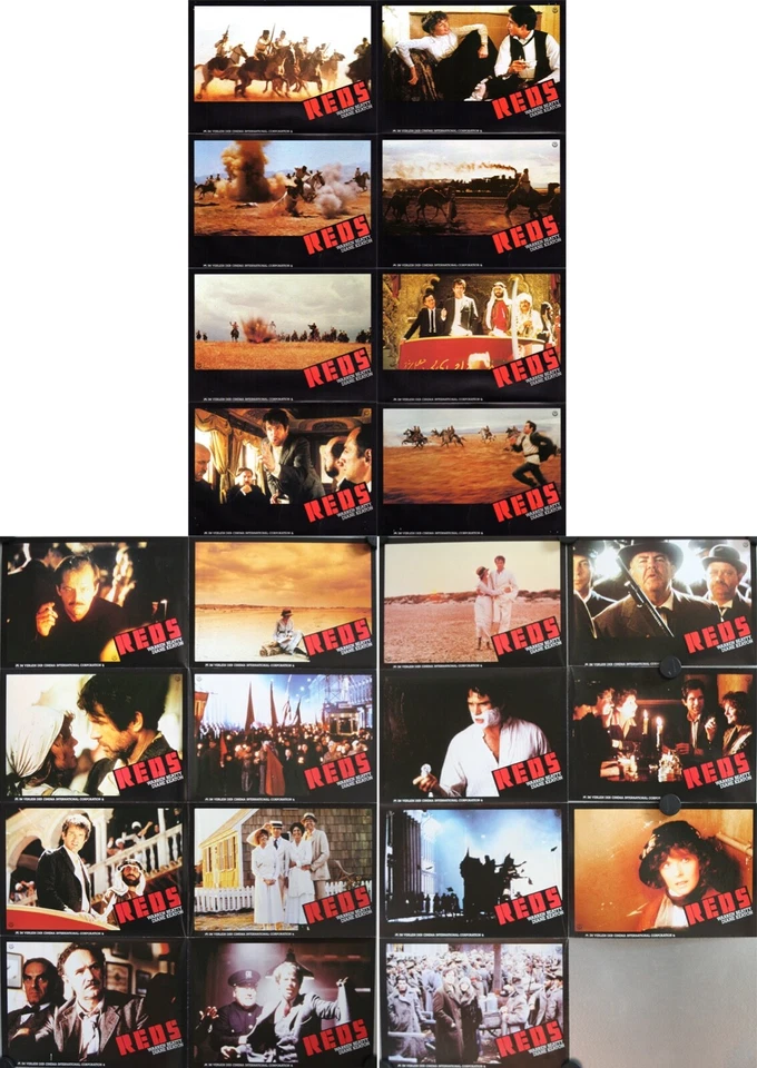 Reds German lobby cards 23 of 24 AHF Les rouges Warren Beatty, Diane Keaton  - Image 1 of 1