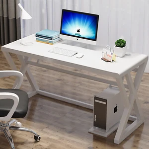 Tempered Glass Computer Desk Writing Study Table PC Laptop Desks for Home Office - Picture 1 of 20