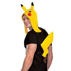 Licensed Nintendo Pokemon Dlx Pikachu Adult Costume Accessory Kit Hat & Tail