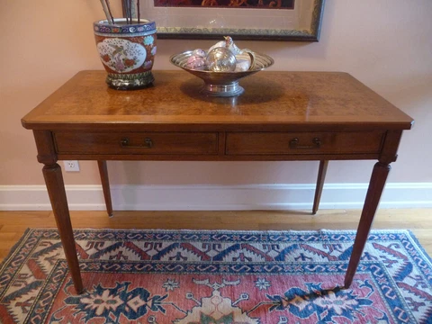 ERWIN-LAMBETH Antique 2-drawer CONSOLE TABLE  45 x29x23   Pick up only Cover