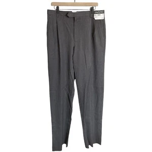 Pantalone elegante Joseph & Feiss vestibilità classica 100% lana grigio nuovo con etichette taglia 34 - Foto 1 di 8