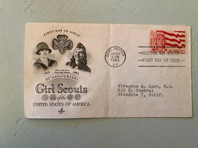 US Stamps SC# 1199 Girl Scouts 4c FDC 1962 - Image 1 of 2