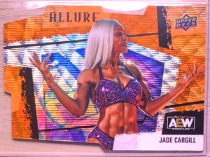 2022 Upper Deck Allure AEW Orange Slice Die Cut #110 Jade Cargill