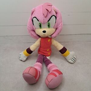 SEGA Sonic The Hedgehog Sonic Boom 8” Amy Rose TOMY Plush Stuffed Rare Toy