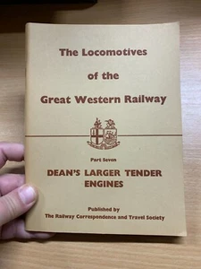 1954 "THE LOCOMOTIVES OF THE GWR - PART 7 - DEAN'S TENDER ENGINES" PB BOOK (P2) - Picture 1 of 14