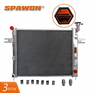 3 Row SPAWON Radiator For Jeep 2001-2004 Grand Cherokee Laredo Sport 4.7L V8 AT - Picture 1 of 7